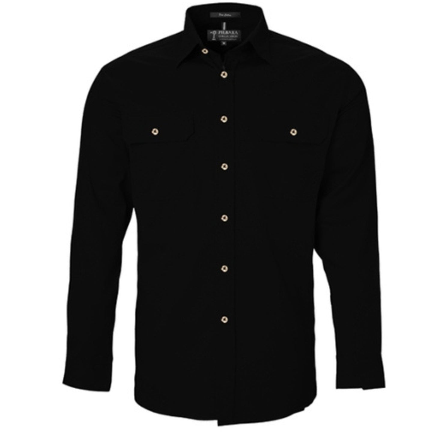 RITEMATE MENS PILBARA OPEN FRONT LONG SLEEVE SHIRT