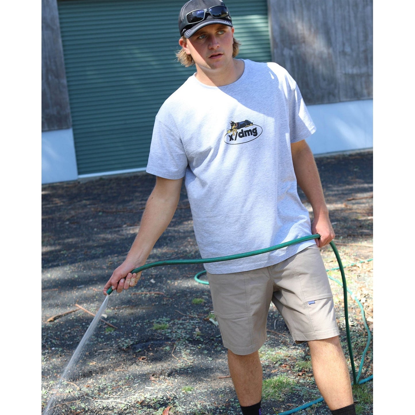 X-DMG US-4 ELASTIC WAIST TECH SHORT - KHAKI