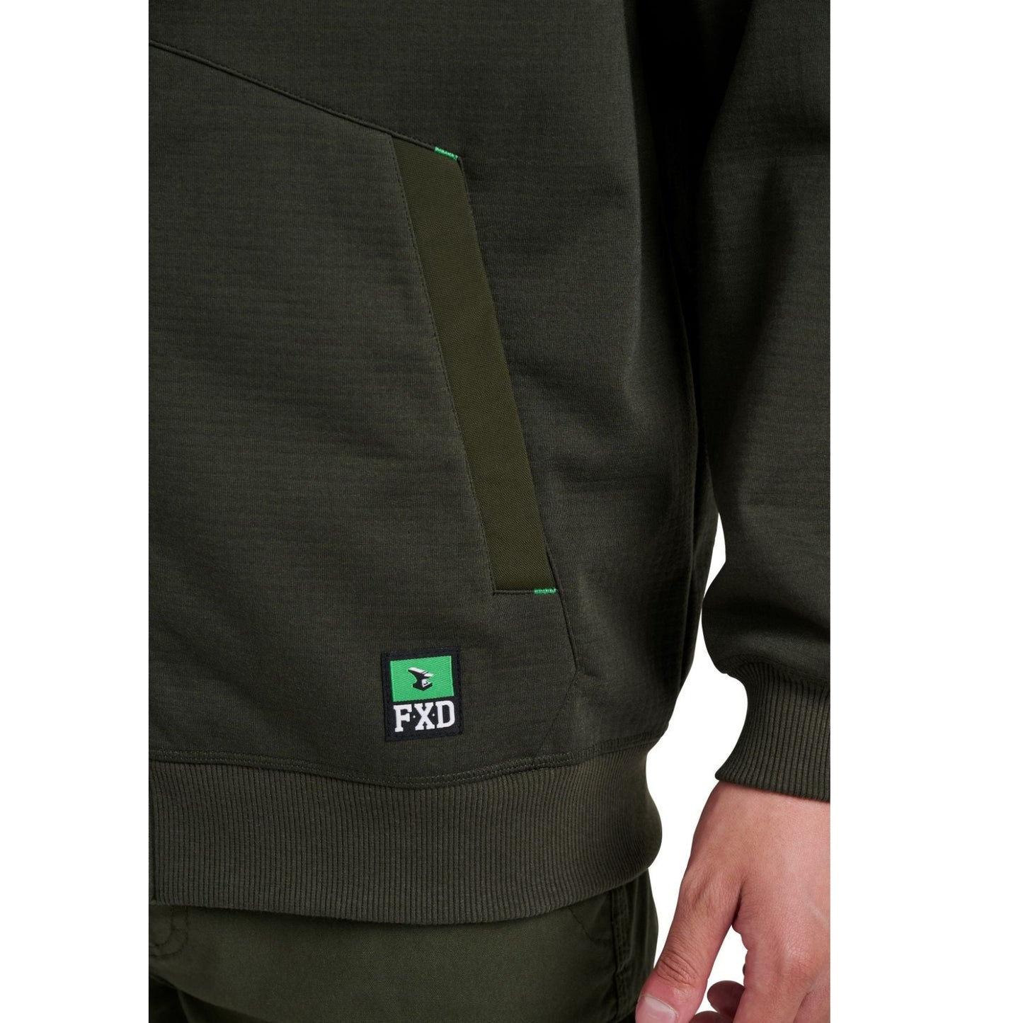 WF-3 ZIP THRU HOODIE – DARK GREEN | 5K WATERPROOF & WINDPROOF