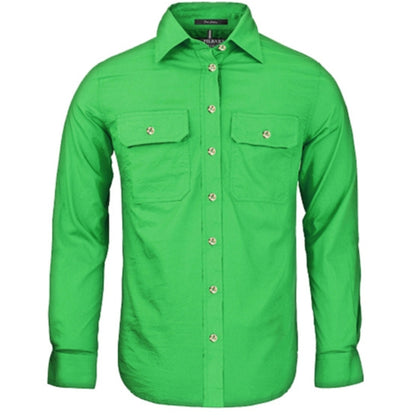 WOMEN'S PILBARA OPEN FRONT LONG SLEEVE SHIRT