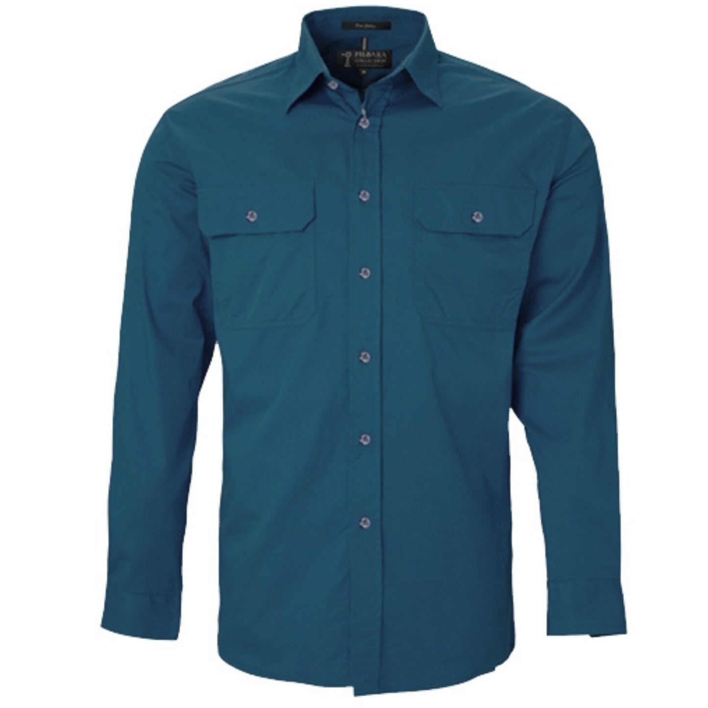 RITEMATE MENS PILBARA OPEN FRONT LONG SLEEVE SHIRT
