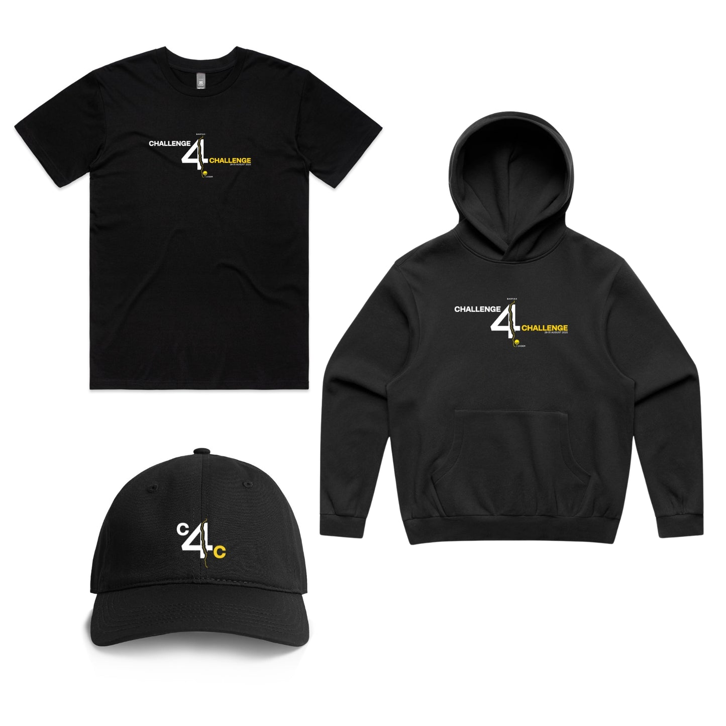 CHALLENGE 4 CHALLENGE (BUNDLE) MEN'S HOODIE, TEE, & CAP