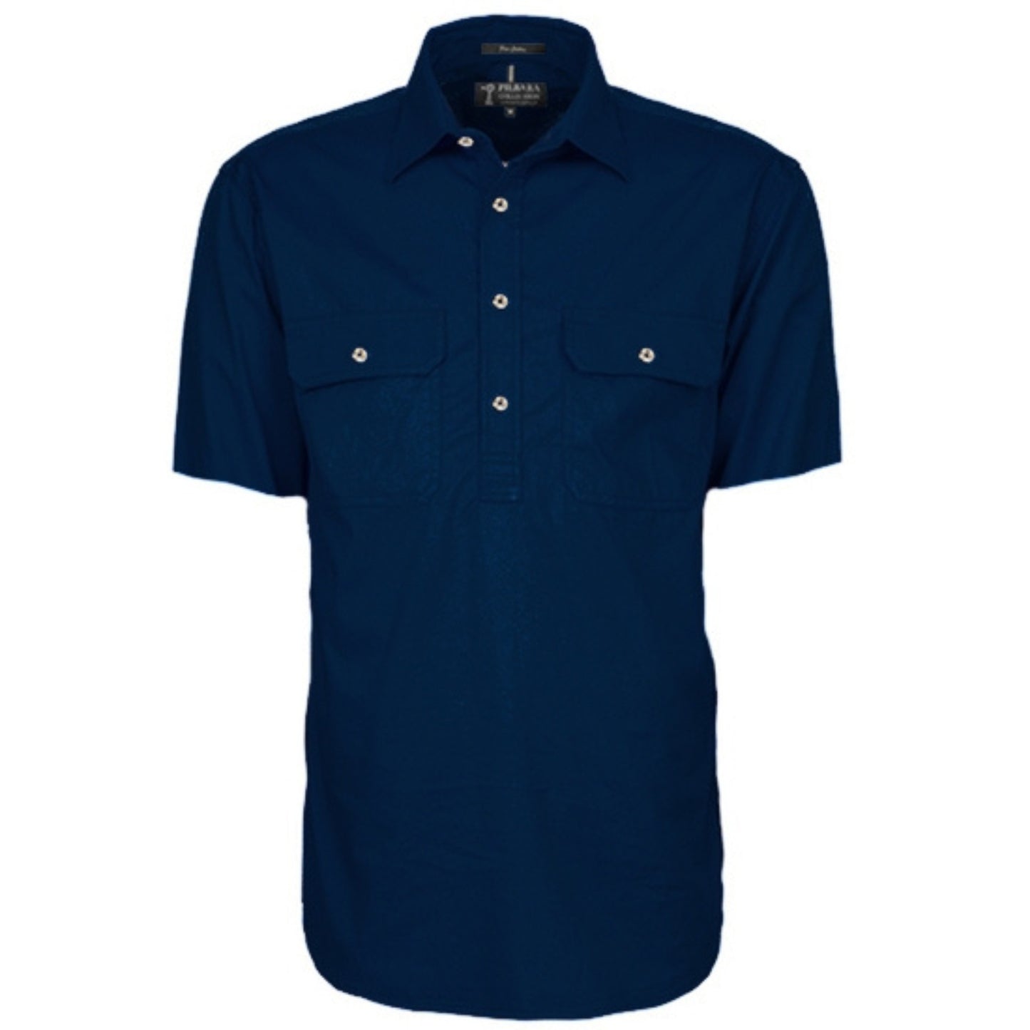 RITEMATE MENS PILBARA CLOSED FRONT SHORT SLEEVE SHIRT