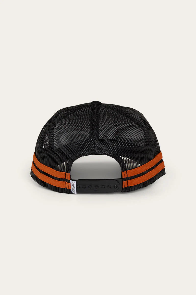 RINGERS WESTERN WALKABOUT WARRIOR TRUCKER CAP - BLACK