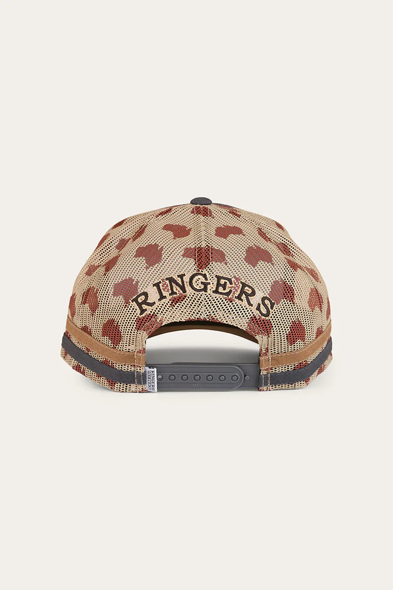 AUSSIE RULES DEEP FIT TRUCKER CAP - CHARCOAL/CLAY