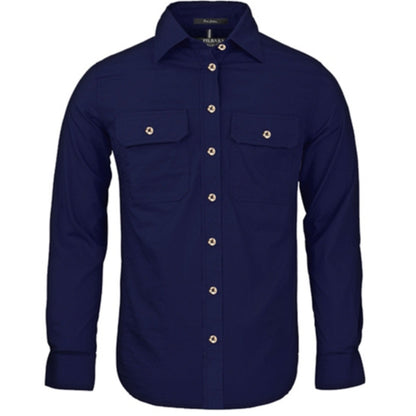 WOMEN'S PILBARA OPEN FRONT LONG SLEEVE SHIRT