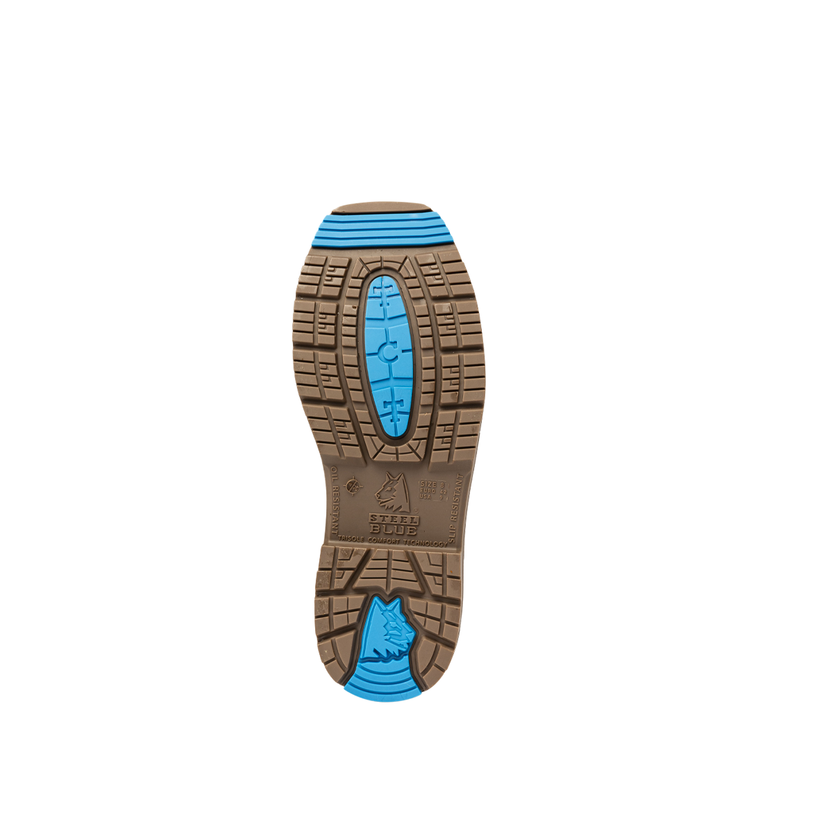 STEEL BLUE 813945 BLUE HEELER SAFETY BOOTS - BROWN