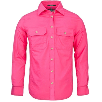 WOMEN'S PILBARA OPEN FRONT LONG SLEEVE SHIRT