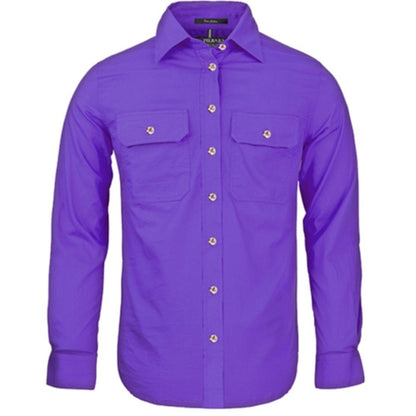 WOMEN'S PILBARA OPEN FRONT LONG SLEEVE SHIRT