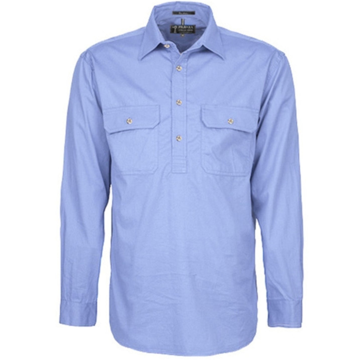 MENS PILBARA CLOSED FRONT LONG SLEEVE SHIRT