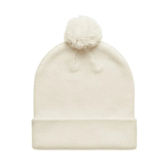 AS COLOUR POM POM BEANIE (WHITE)