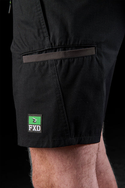 FXD WS-7 ELASTIC WAIST UTILITY SHORTS - BLACK