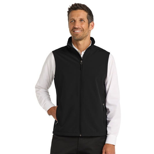 PORT AUTHORITY CORE SOFT SHELL VEST - BLACK