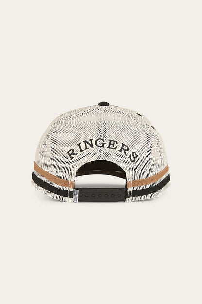 RINGERS WESTERN COUNTRY CLUB DEEP FIT TRUCKER CAP - BLACK