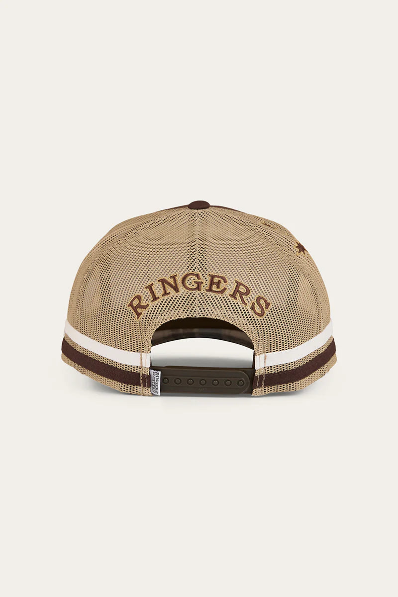 RINGERS WESTERN COUNTRY CLUB DEEP FIT TRUCKER CAP - SADDLE BROWN