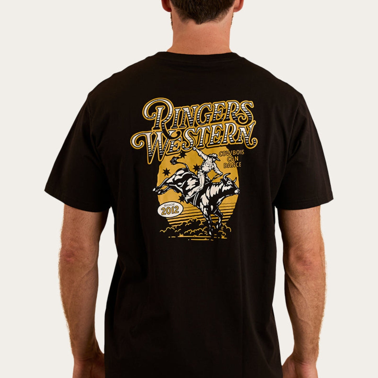 Cowboys can dance Mens Loose Fit T-Shirt - Black & Gold