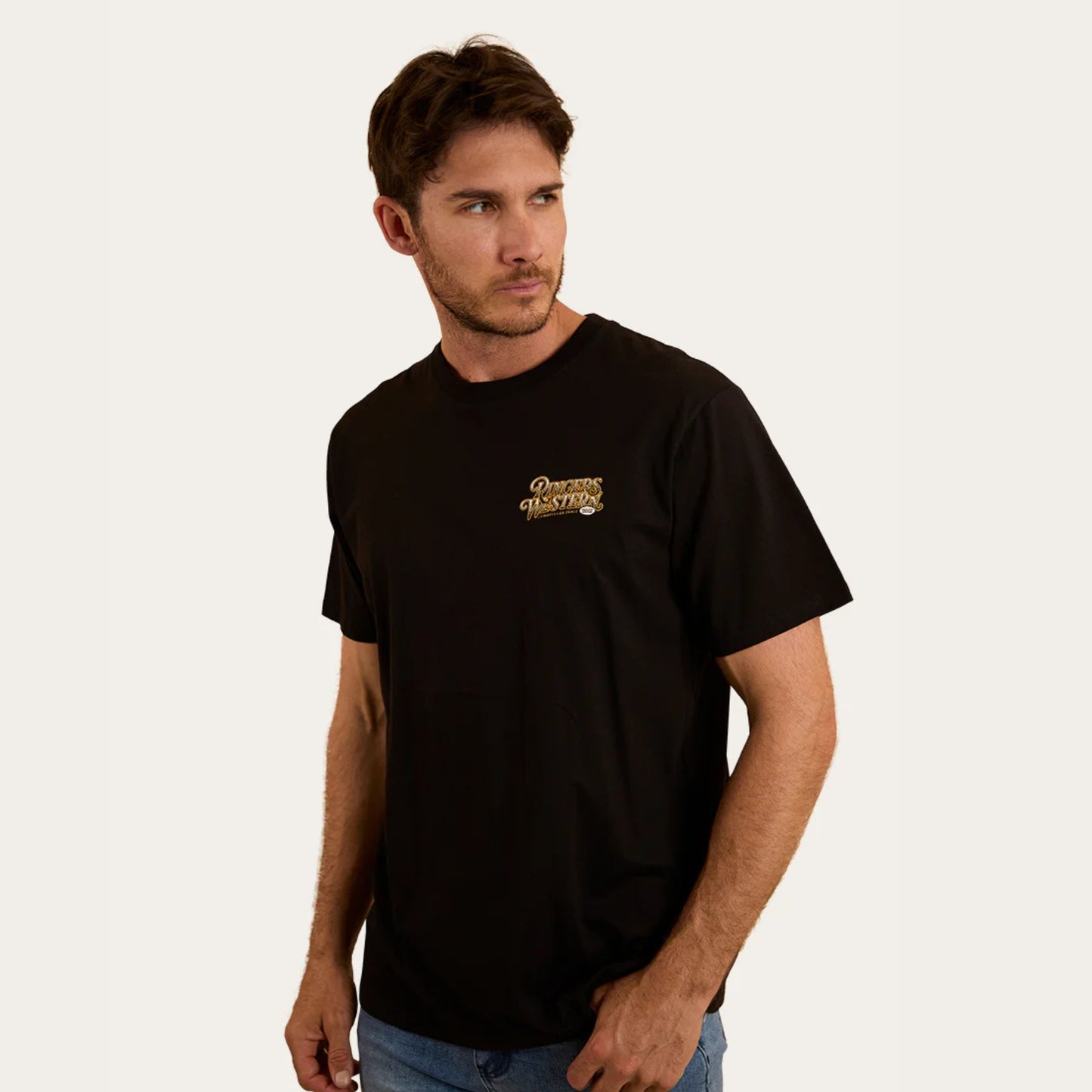 Cowboys can dance Mens Loose Fit T-Shirt - Black & Gold