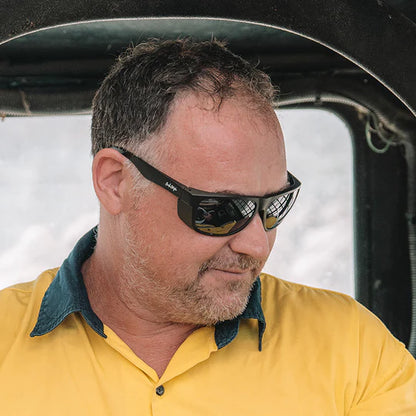 SAFESTYLE RAPIDS MATTE BLACK FRAME POLARISED LENS