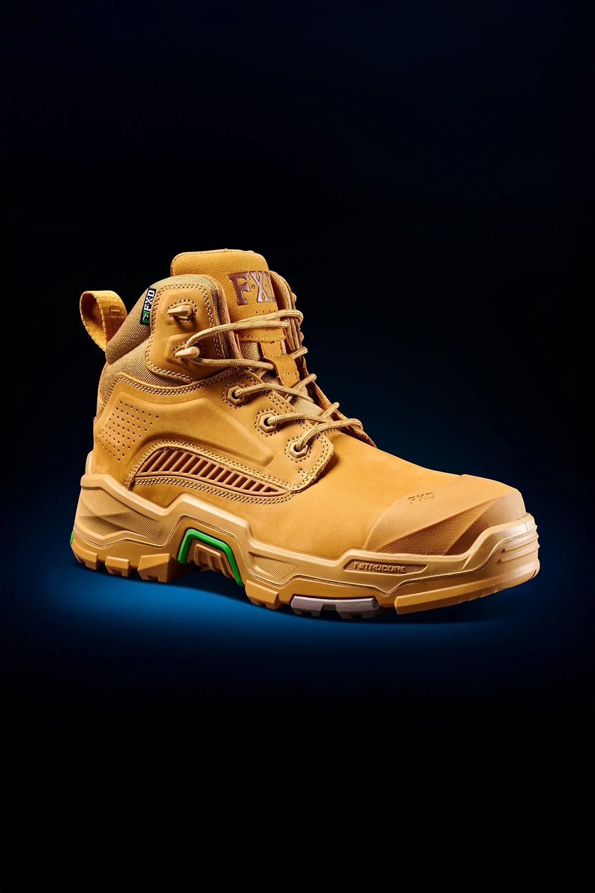 FXD - DURA X2 - NITROCORE™ MID CUT, HIGH PERFORMANCE WORK BOOTS - WHEAT