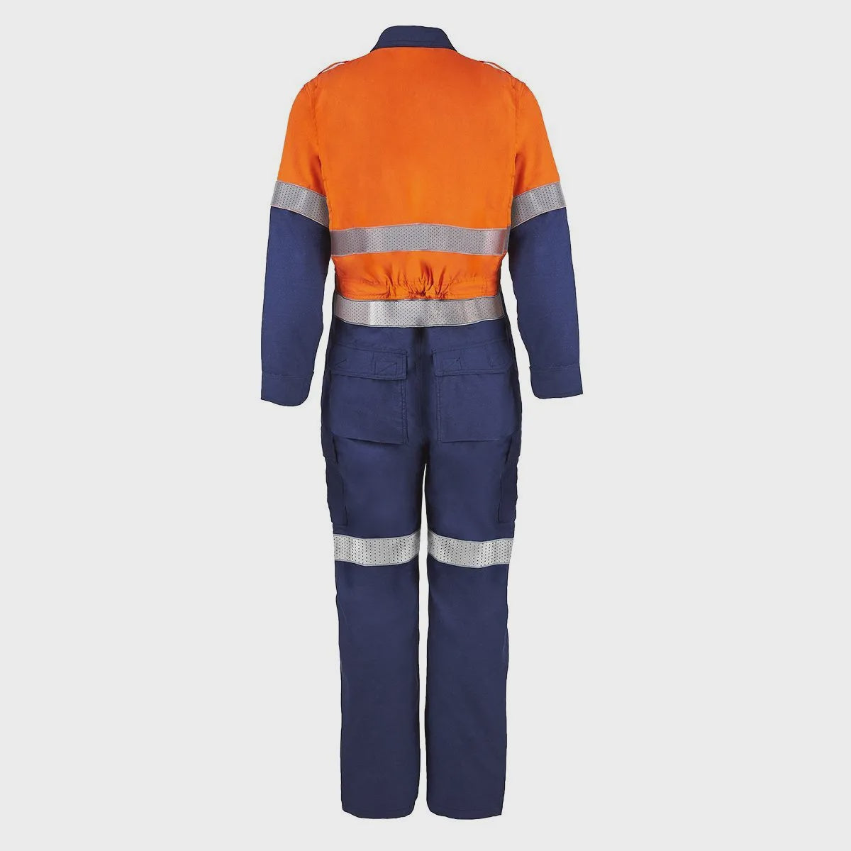 FLAME BUSTER HRC2 INHERENT HI VIS REFLECTIVE COVERALL - NAVY ORANGE