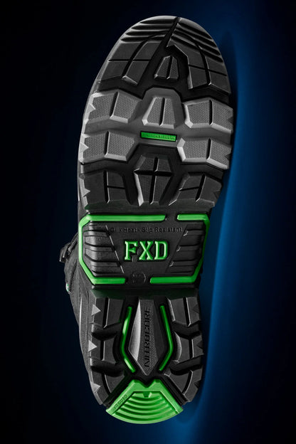 FXD - DURA X2 - NITROCORE™ MID CUT, HIGH PERFORMANCE WORK BOOTS - BLACK