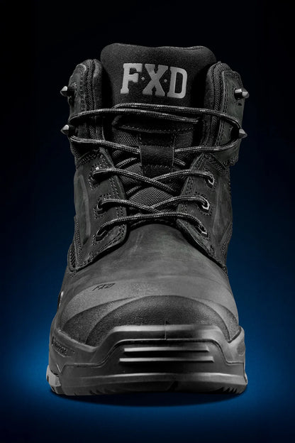 FXD - DURA X2 - NITROCORE™ MID CUT, HIGH PERFORMANCE WORK BOOTS - BLACK