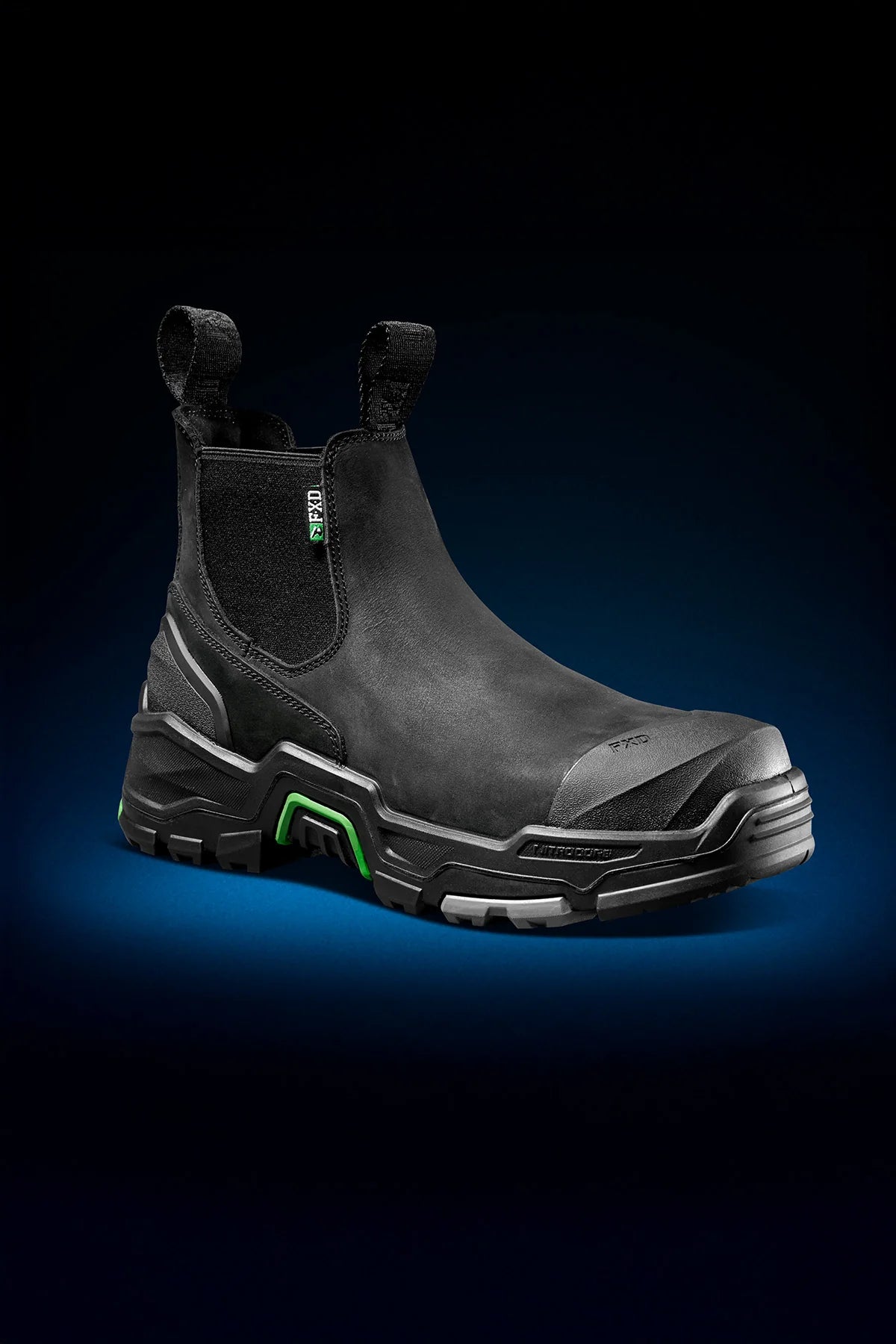 FXD - DURA X3 NITROCORE™ SLIP ON, HIGH PERFORMANCE WORK BOOTS - BLACK