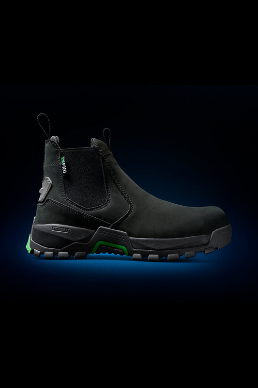FXD WB-4 ELASTIC SIDE SAFETY BOOT BLACK