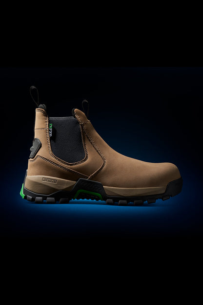 FXD WB-4 ELASTIC SIDE SAFETY BOOT STONE