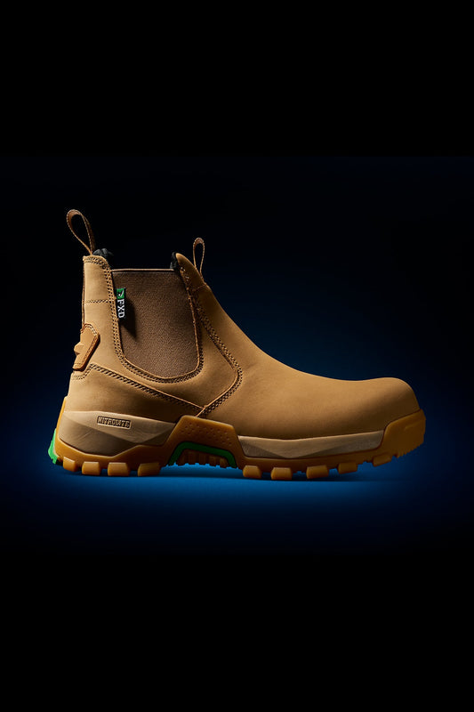 FXD WB-4 ELASTIC SIDE SAFETY BOOT WHEAT