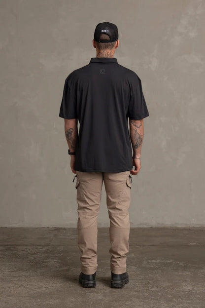 LIGHTWEIGHT PERFORMANCE POLO - BLACK