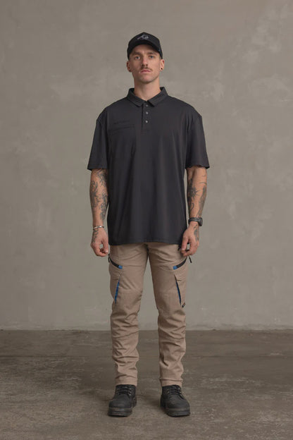 LIGHTWEIGHT PERFORMANCE POLO - BLACK