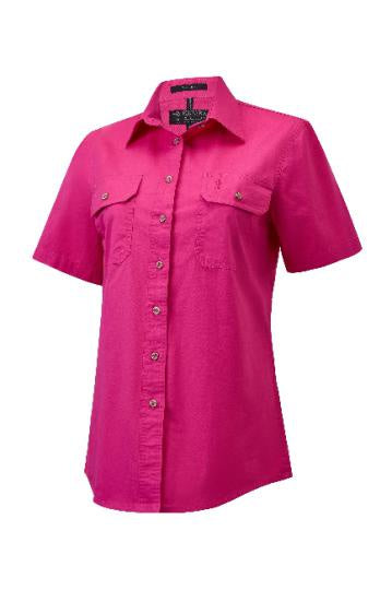 WOMEN'S PILBARA OPEN FRONT SHORT SLEEVE SHIRT