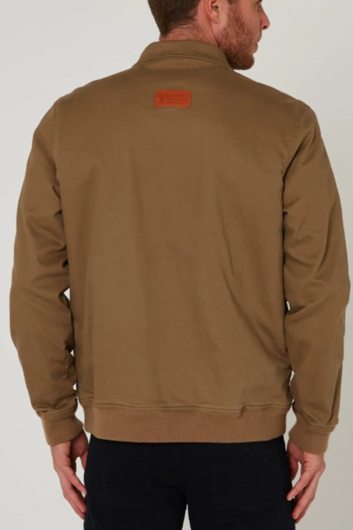 PILBARA MEN'S SHERPA BOMBER JACKET - WHISKY