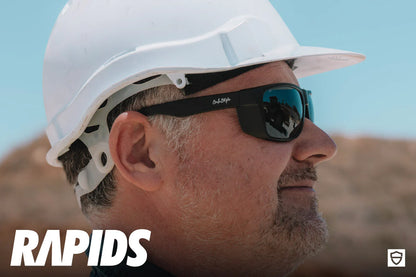 SAFESTYLE RAPIDS MATTE BLACK FRAME POLARISED LENS