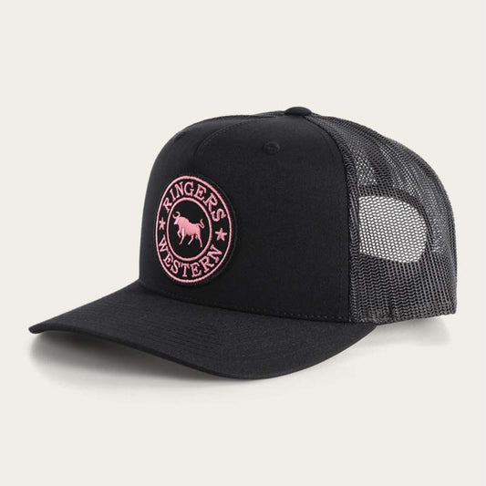 Signature Bull Trucker Cap - black Pink