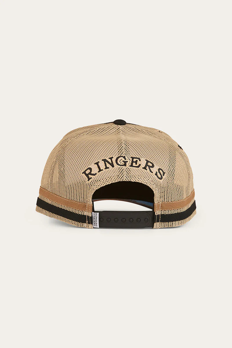 RINGERS WESTERN WORKHORSE DEEP FIT TRUCKER CAP - BLACK