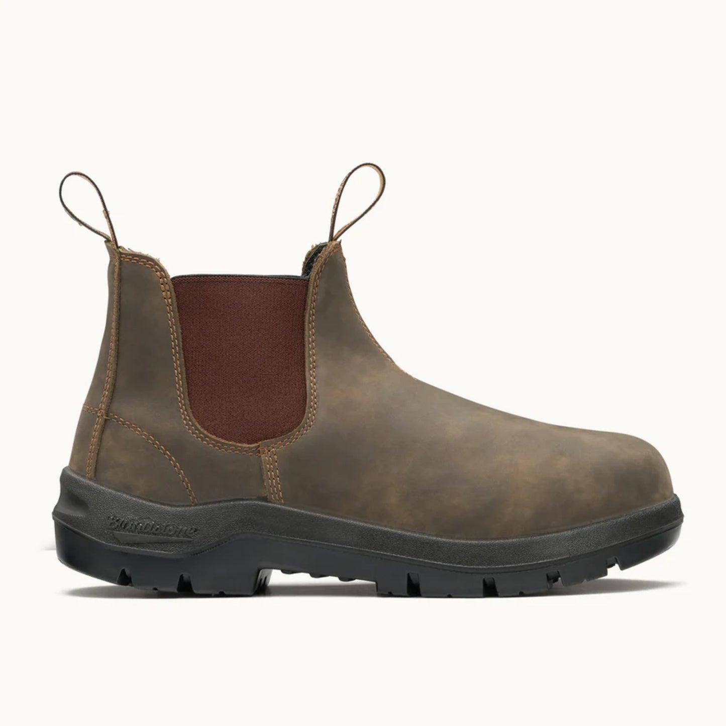 BLUNDSTONE #730 NON SAFETY- E/S V CUT - Distressed leather