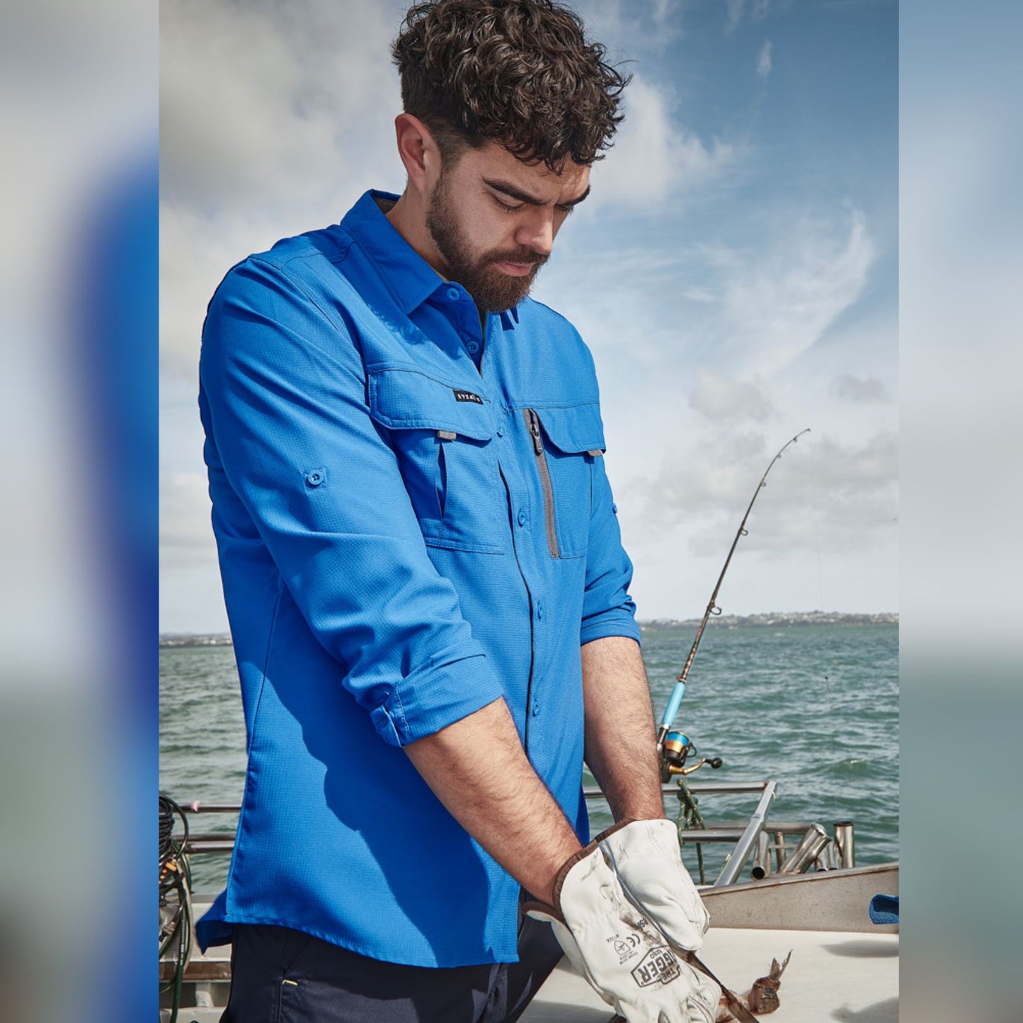 SYZMIK MENS OUTDOOR LONG SLEEVE SHIRT