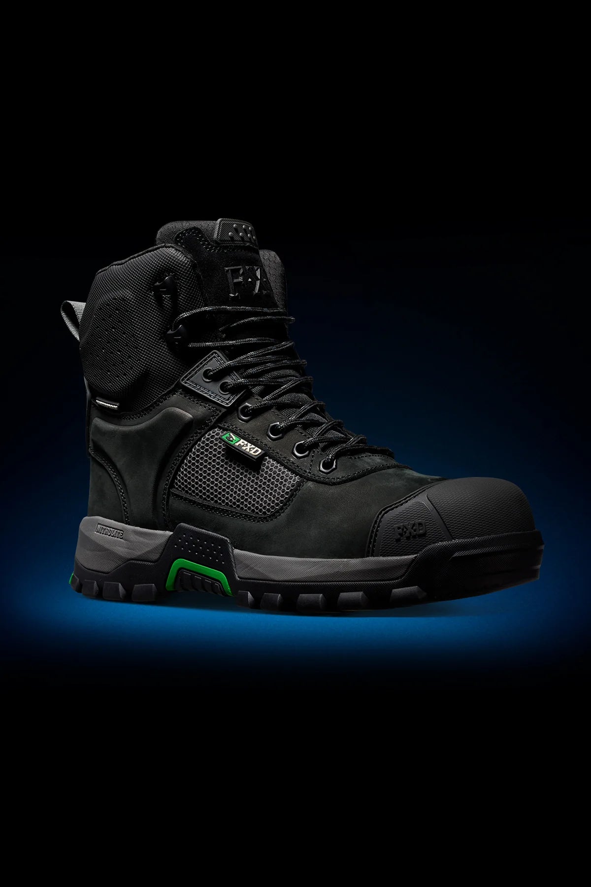 FXD WB-1WP WATERPROOF WORK BOOTS - BLACK