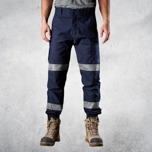 FXD WP-4T REFLECTIVE CUFFED WORK PANTS - NAVY