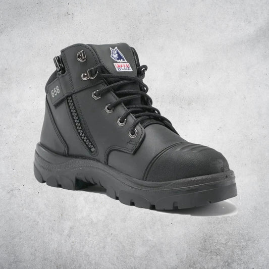 STEEL BLUE 312658 PARKES ZIP BOOTS - BLACK