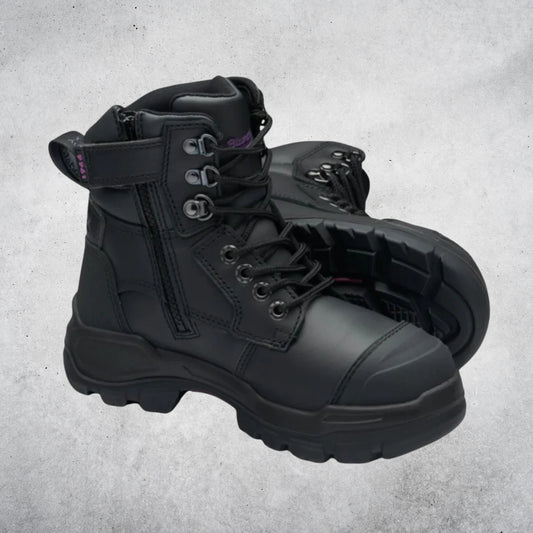 BLUNDSTONE #9961 - 150mm ZIPSIDE WOMENS BOOTS - BLACK