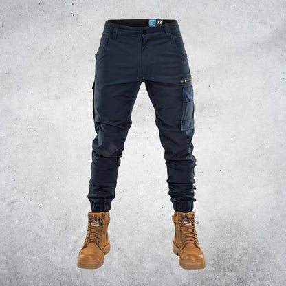 FORM | FB1 CUFFED WORK PANTS - NAVY