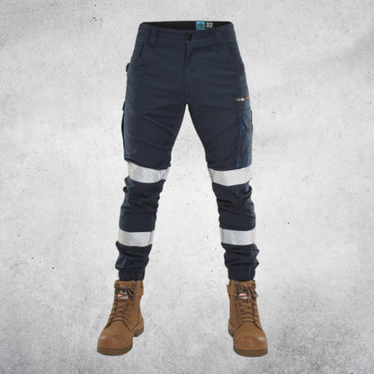FORM FB1T | REFLECTIVE TAPED WORK PANTS - NAVY