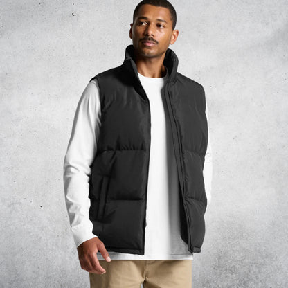AS COLOUR PUFFER VEST BLACK