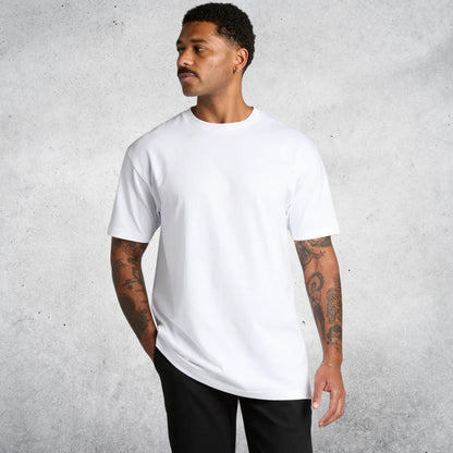 AS COLOUR BLOCK TEE - WITH PRINT