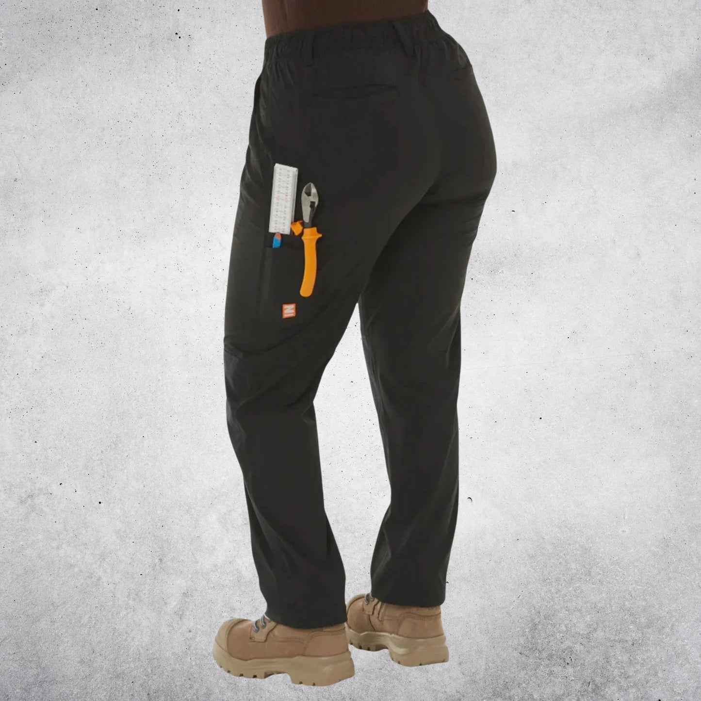 ZADIE WORKWEAR Z-LITE COMFORT WITH 4 WAY STRETCH PANT - BLACK