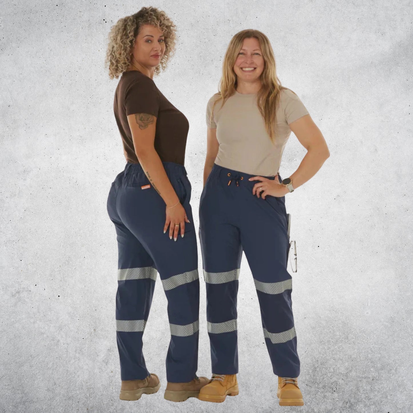 ZADIE WORKWEAR Z-LITE COMFORT WITH 4 WAY STRETCH PANT - NAVY TAPED