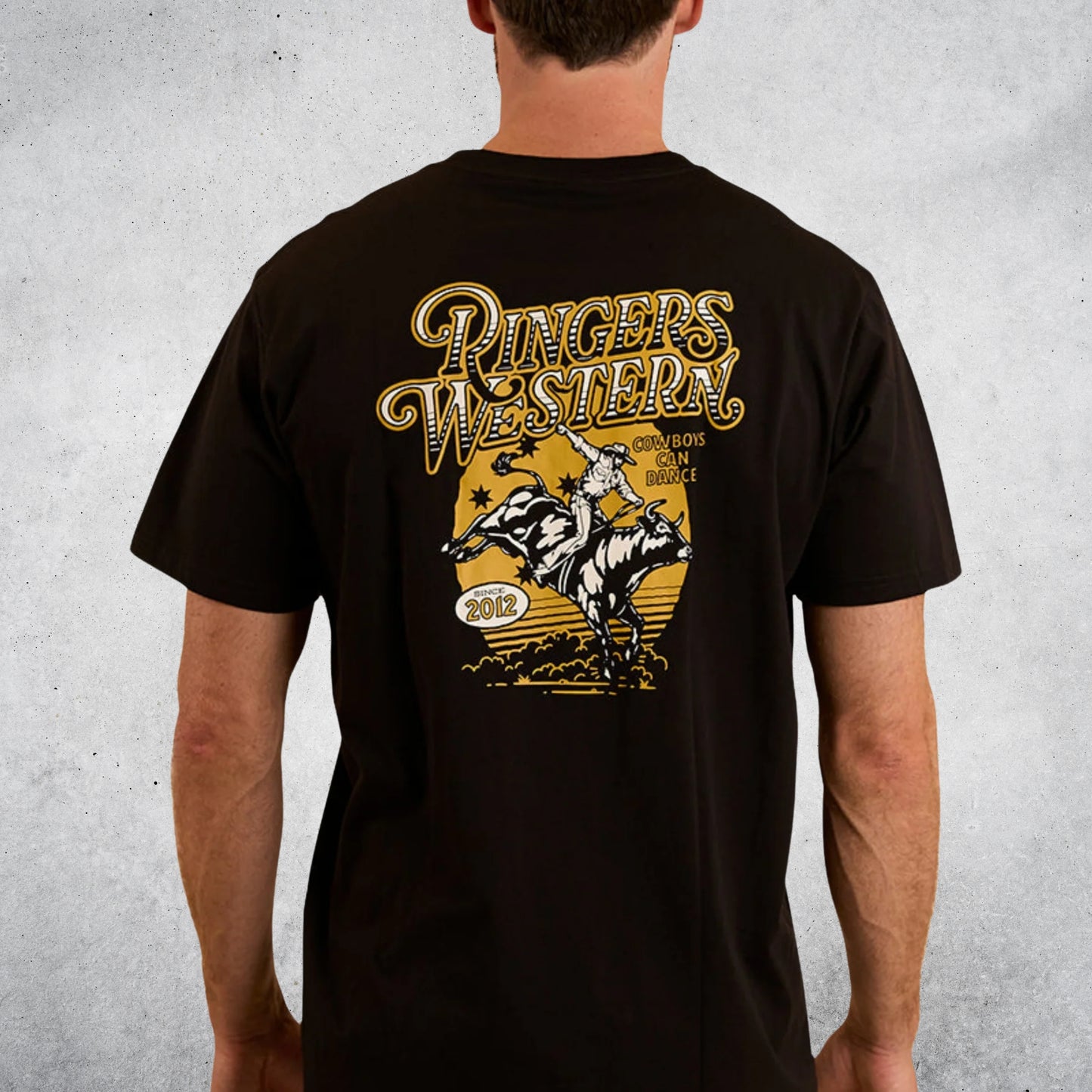 Cowboys can dance Mens Loose Fit T-Shirt - Black & Gold